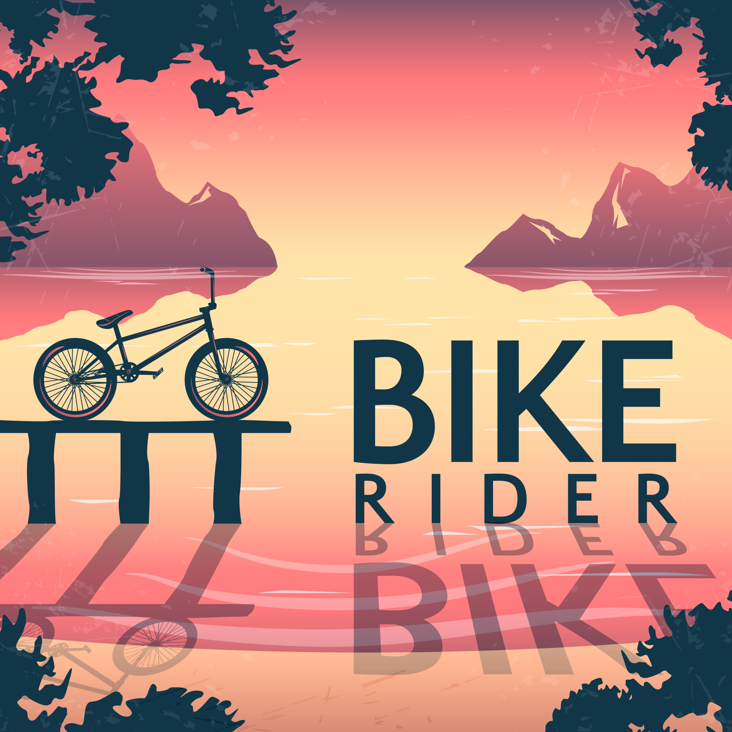 bmx bike riding poster